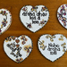 Handpainted heart fridge magnets