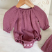 Long sleeve Romper Plum Choose Size