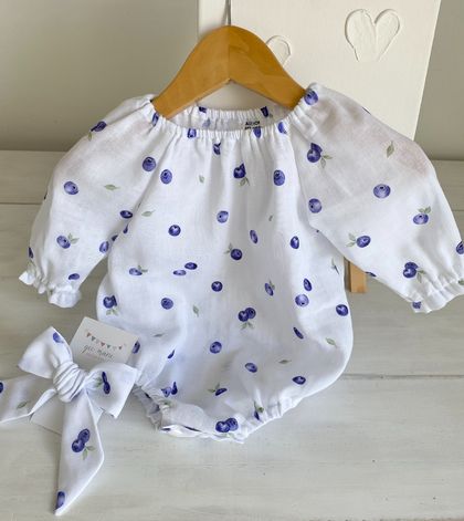 Blueberry Romper Size 6-12mths