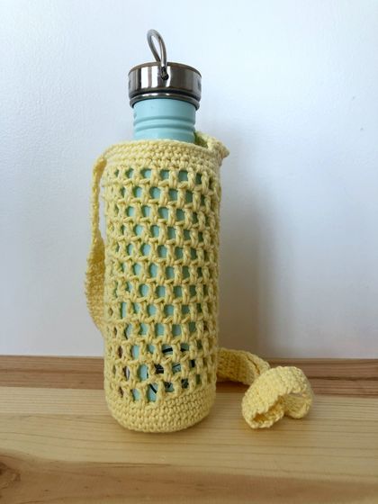 Hand Crocheted Water / Drink Bottle Holder