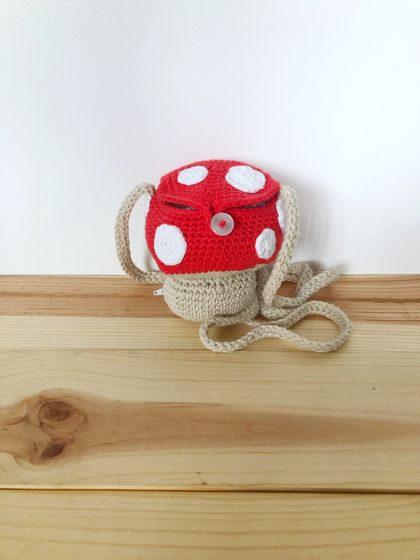 Crochet Mushroom Bag