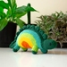 Rainbow Dinosaur Crochet Toy