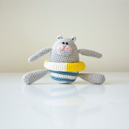 Hippopotamus (Hippo) Crochet Toy