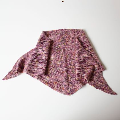 Crochet Merino Silk Shawl