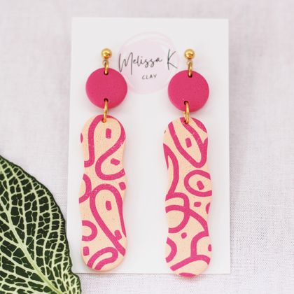Squiggles 'Thick Scribble' Statement Earrings 