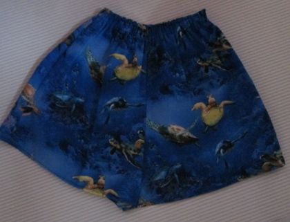Boys Turtle Covered Summer Shorts size 5