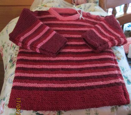 Hand Knitted Childs Jumper