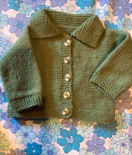 Hand Knitted Wool Cardigan 