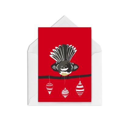 Christmas Card - Christmas Fantail