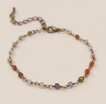 Bracelet - Multicolored Gemstone