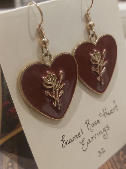 Earrings - Hearts n' Roses
