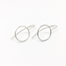 Sterling silver circle earrings  