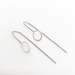 Sterling silver small open circle earrings  