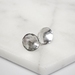 Sterling silver hammered disc Post earrings  