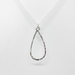 Sterling silver necklace and teardrop pendant 