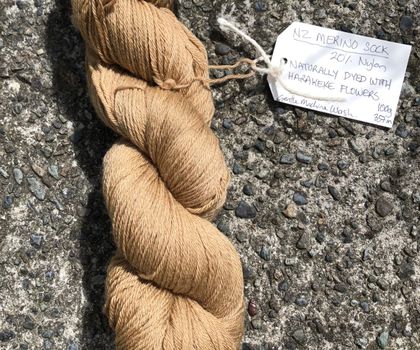NZ Wool Sock Yarn, Naturally Dyed