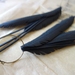 Multi "feather" earrings, up-cycled