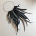 Showstopper feather & frill necklace, up-cycled