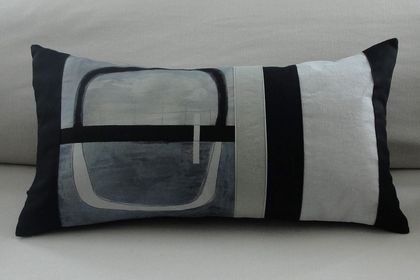 'Black Arch, half light' Display cushion