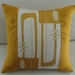'Golden Arch' modernist cushion