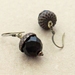 Persistent Acorn earrings in dark brown on short or long ear-hooks