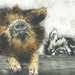 Art Print (Kunekune Pigs) - Kunes On A Cloudy Day