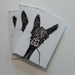 Greeting Cards (3-Pack) - Llama/Alpaca - Quirky Lamoid 3