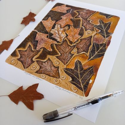 Fine Art Print - Bear Oak Leaves