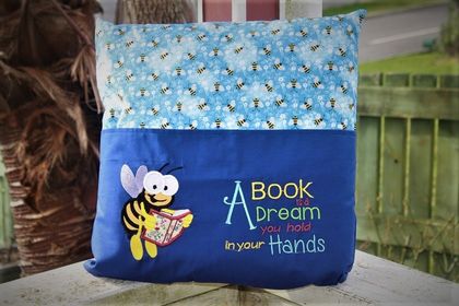 BUZZY THE BEE STORYBOOK CUSHION