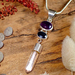 Handmade Sapphire Amethyst Quartz Pendant