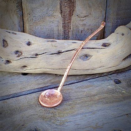 Handmade Ten Cent Copper Spoon