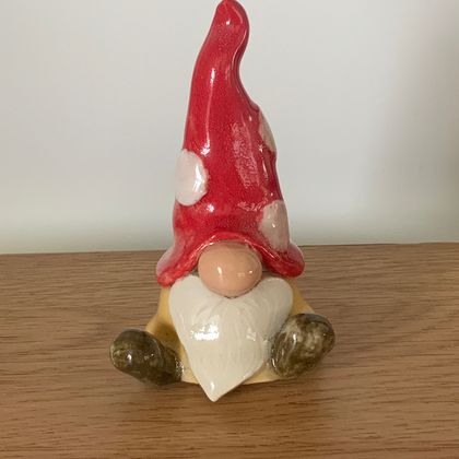 Gnome with Toadstool Hat