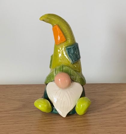 Gnome with Patchwork Hat