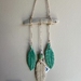 Ceramic Feather and Driftwood Wall Decor