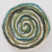 Green Spiral- Felt Art