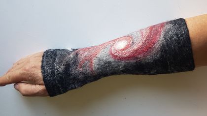 Silky felted merino Wrist & Arm Warmers