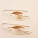 Silver / Brass Kowhai flower drop earrings