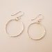 Silver hoop earrings - medium