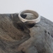 Large faceted silver ring