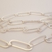 Oval chain necklace - sterling silver