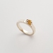 Sterling silver ring with yellow sapphire