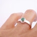 Emerald ring - size M1/2