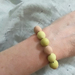 Polymer clay bracelet - Sweet Pea