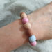 Polymer clay bracelet - Coffee and Candy