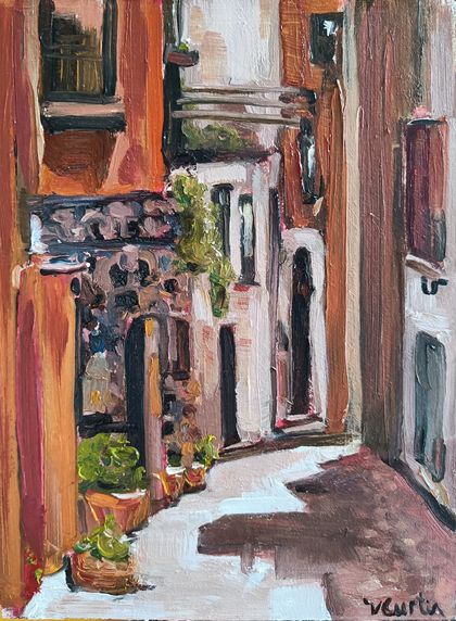 Sicily, Italy - original oil painting by Vicky Curtin