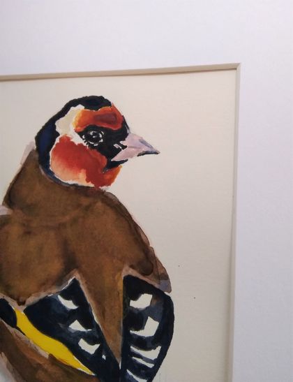 European Goldfinch - original watercolour, by Vicky Curtin