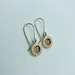 Rose Bloom Copper & Silver Earrings