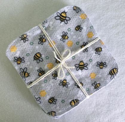 Baby wipes / wash cloths - set of 12
