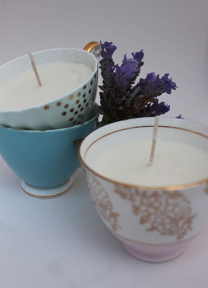 Make Your Own Soy Candle in a Teacup