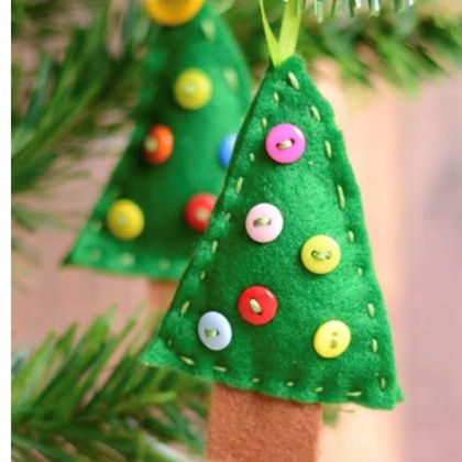 Make your own Felt Christmas Tree Ornaments